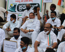 Mangaluru: Congress protests against unreasonable hike of diesel, petrol prices